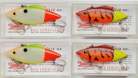 4 Lures Rat L Trap Lipless Crankbait 1 2oz Real Bill Lewis USA Stock