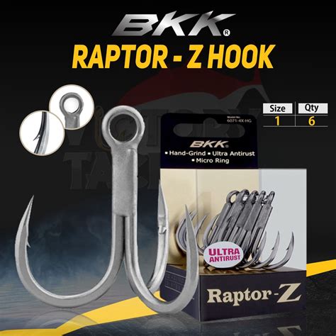 Jual Extra Bonus Kail Pancing Hook Treble Bkk Raptor Z X Hg