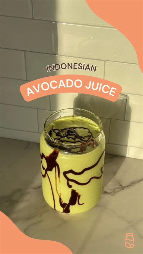 Indonesian Avocado Juice Recipe Nutr Machine [video] In 2024