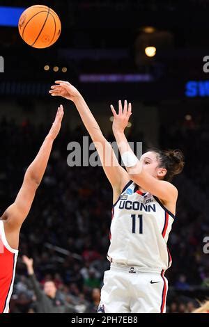 Uconn Forward Lou Lopez Senechal Looks To Shoot During The Second