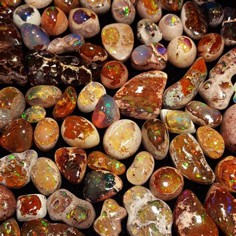 Beautiful High Grade Fire Opals Discovered At The Tucson Gem And