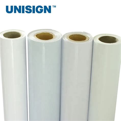 Economic White Self Adhesive Vinyl Glossy C For Eco Solvent Uv Latex