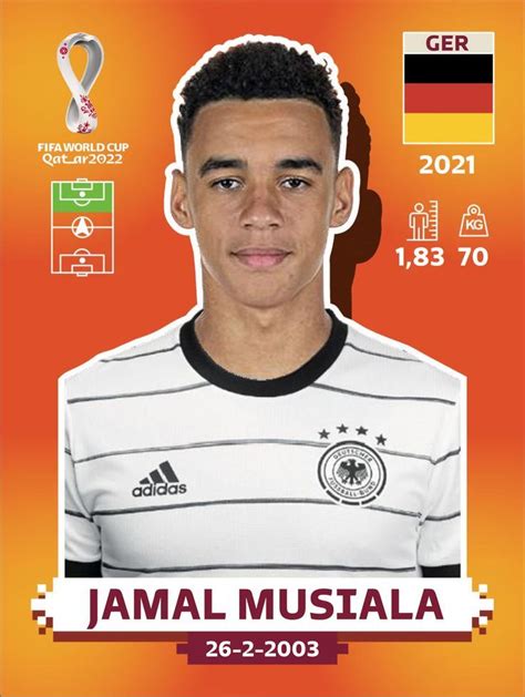 CROMO PANINI JAMAL MUSIALA Figurinhas Da Copa Copa Do Mundo Copa Do