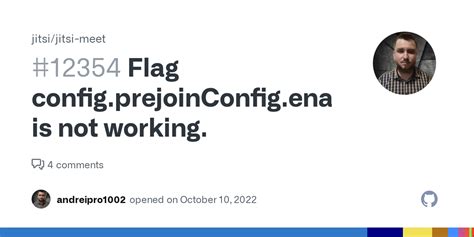 Flag Config Prejoinconfig Enabled Is Not Working Issue