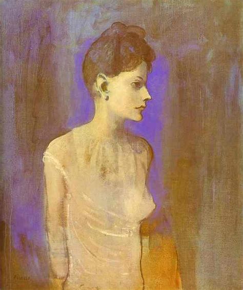 Pablo Picasso Girl In A Chemise C Kombinezonlu Kad N Painting