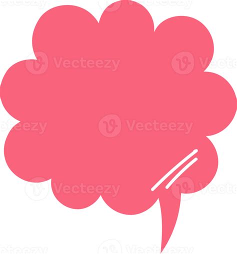 Colorful Pastel Pink Color Speech Bubble Balloon Icon Sticker Memo