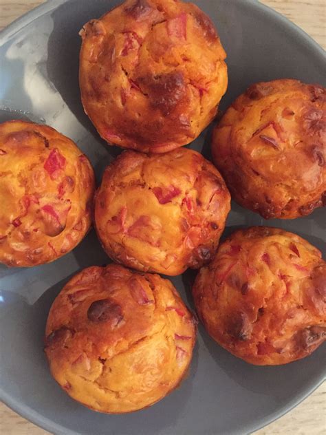 Muffins Poivrons Chorizo Emmental