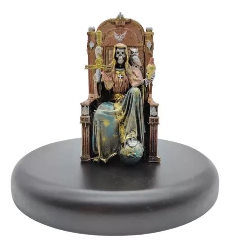 Escultura De La Santa Muerte En Trono 11cm Dorada En Venta En Apodaca