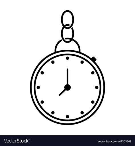 Pocket watch icon Royalty Free Vector Image - VectorStock