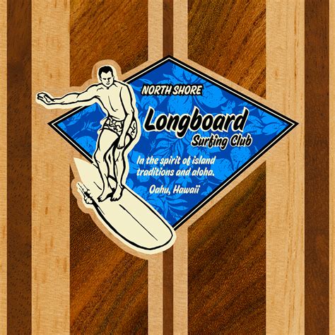 Waimea Surfboard Hawaiian Faux Wood Phone Case In Ocean Blue — Hawaiian Iphone Cases Ipad