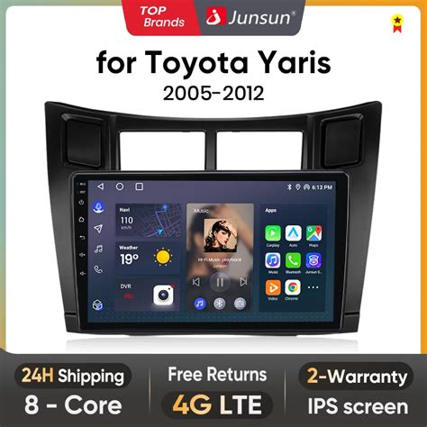 Junsun Autoradio Sans Fil Pour Toyota Yadditif Android Auto Carplay