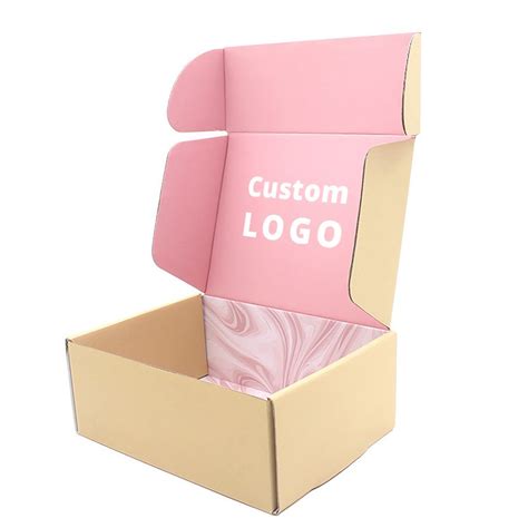 White Carton Box Cardboard Eco Friendly Apparel Paper Mail Box Custom Logo Printed Corrugated