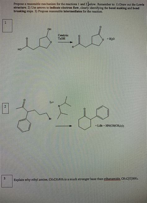 Solved Propose A Reasonable Mechanism For The Reactions Chegg