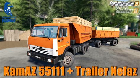 Kamaz Trailer Nefaz V For Fs Farming Simulator