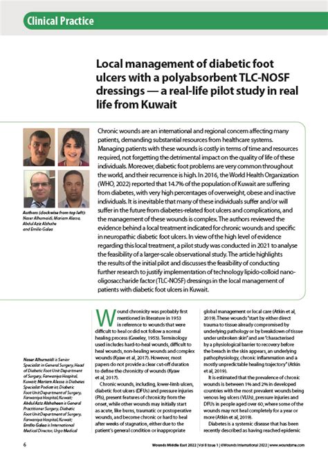 Diabetic foot ulcer wound management Quick Guide-wme – Wounds Middle East