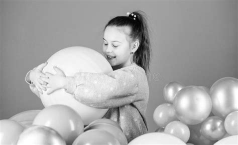 Happiness Positive Emotions Having Fun Balloons Theme Party Girl