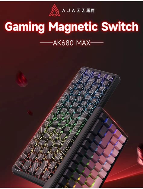 AJAZZ AK680 Max Rapid Trigger Mechanical Keyboard Wired Magnetic Switch Full Key Hot Swappable
