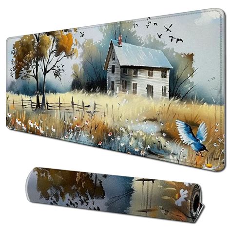 CANFLASHION Flowers Birds Tree Mouse Pad For Game Players Or Office Or