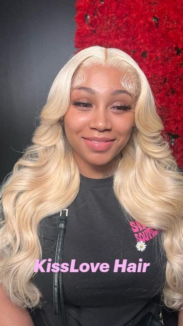 The Dreamy Blonde Is So Bouncy And Soft Blonde Human Hair Wigs Blonde Lace Wigs