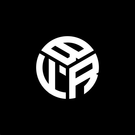 BFR letter logo design on black background. BFR creative initials