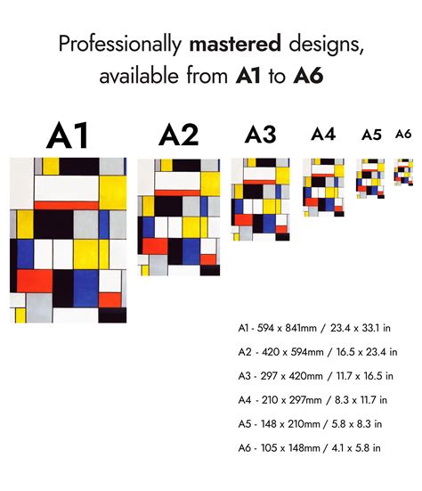 Composition A - Piet Mondrian | Masterpieces | Framed Prints & Posters ...