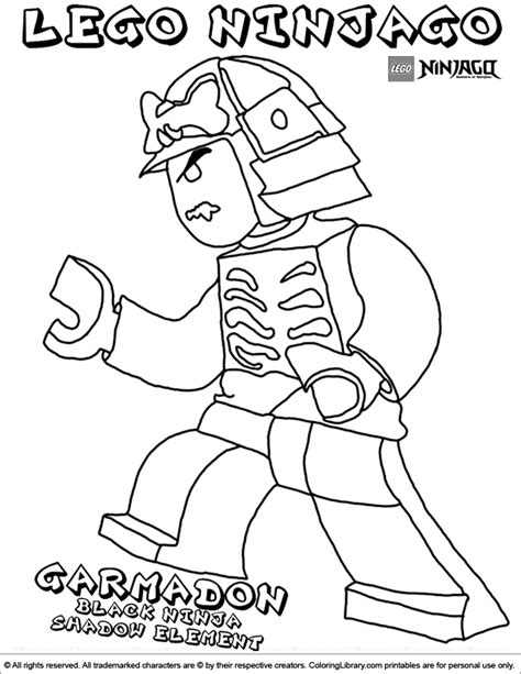 Ninjago Lord Garmadon Coloring Pages Coloring Pages