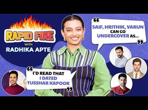 Radhika Apte S HILARIOUS Rapid Fire On Shah Rukh Khan Varun Shahid