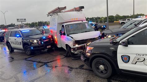 Man Crashes Into Three Pickup Trucks While Taking Officers On Chase In