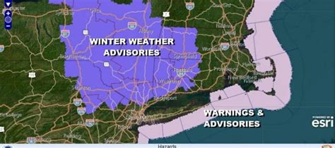 Winter Weather Advisories Northeast Pennsylvania Nw New Jersey Hudson Valley Connecticut