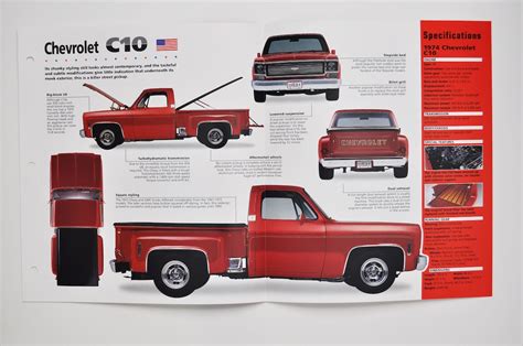 Spec Sheet Chevrolet C Car Photo Stat Info Specs Brochure Print