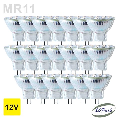 20 Pcs Mr11 Led Light Bulb 15w Acdc 12v Gu4 Lamp Base Fooldfor Down Light Ebay