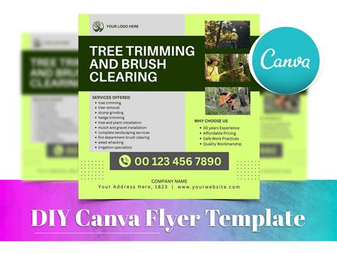 Tree Services Flyer, Editable Tree Trimming Service Instagram Post, DIY ...