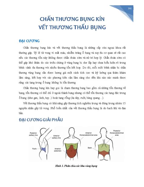 Chấn thương và vết thương bụng CHẤN THƯƠNG BỤNG KÍN VẾT THƯƠNG THẤU