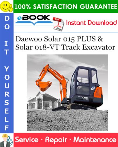 Daewoo Solar 015 PLUS Solar 018 VT Track Excavator Service Repair