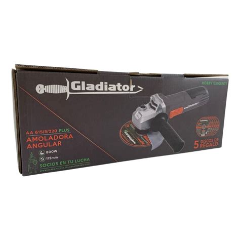 Amoladora Angular Gladiator AA 615 5 220PLUS 115mm 800W