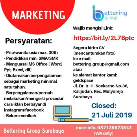 Lowongan Kerja Staff Marketing Atmago