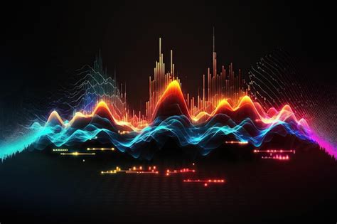 Ondas De Sonido Abstractas Forma De Onda De Audio De Frecuencia