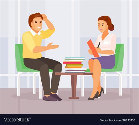 Counseling Psychologist Royalty Free Vector Image