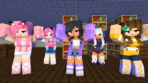 Caramelldansen Super Idol First Meet Aphmau Pretty Girl Friends Minecraft Animation Shorts