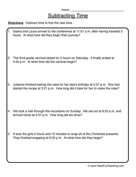 Elapsed Time Word Problems Simplified