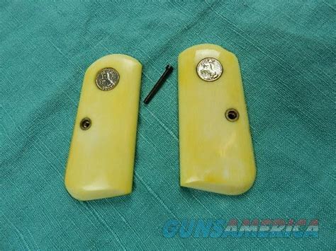 Colt 1903 Natural Ivory Grips With Medallions For Sale