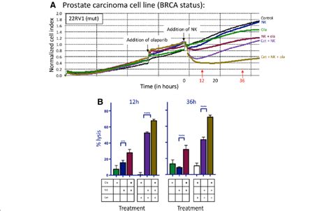 Nk Mediated Lysis Of Brca Mutant Prostate Carcinoma Cells Treated With