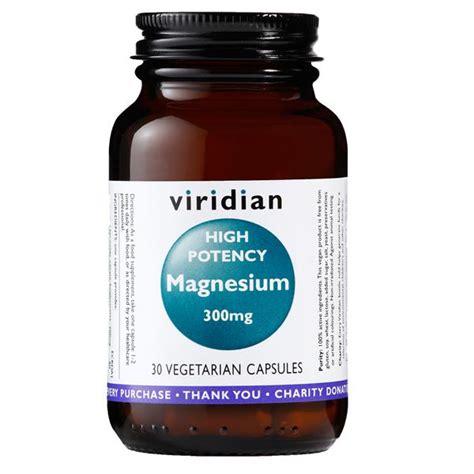 High Potency Magnesium In 120vegcaps Jar From Viridian