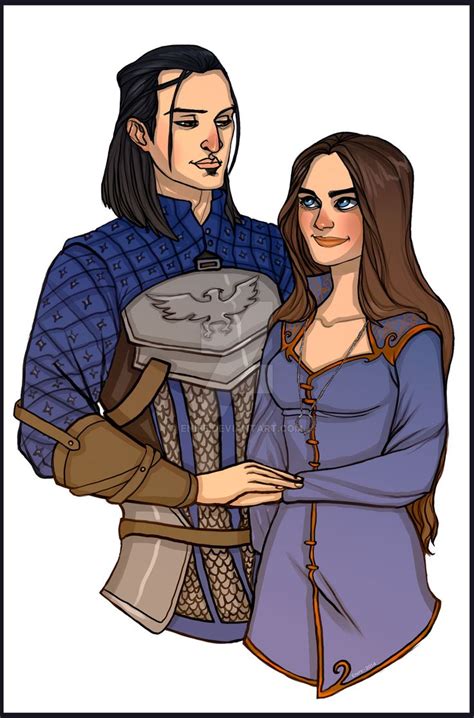 Commission Nathaniel Howe And Rosaleen Cousland By Enife On Deviantart