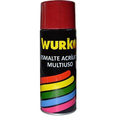 Wurko Esmalte Rojo Fuego Ml Acrilico Bote Esmalte Acr Lico