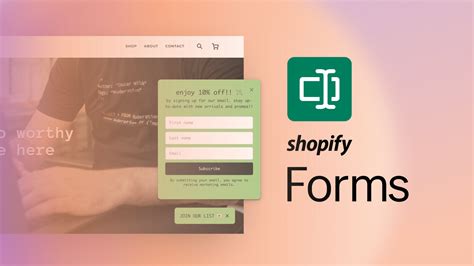 Shopify Forms Shopify Forms Capture Customer Info To Grow Your List