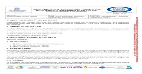 Trastornos Hipertensivos Asociados Al Embarazo Pdf Pdf Document