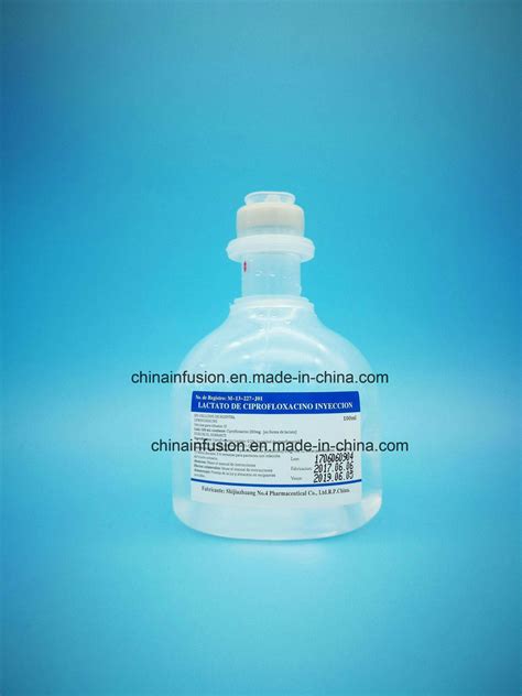 Ciprofloxacin Injection Infusion Medicine 100ml 200mg Ciprofloxacin