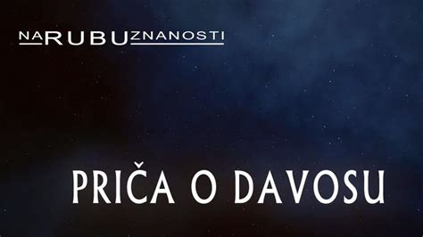 The Words Prica O Davosu Written In White On A Dark Background With Stars