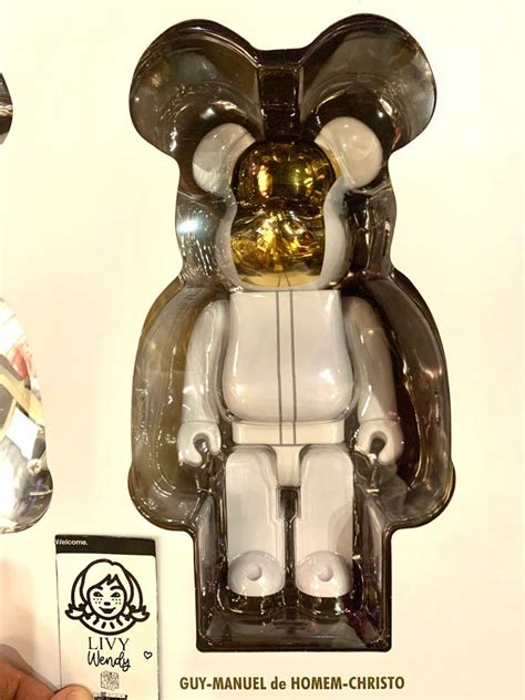 Rare Medicom Toy Bearbrick X Daft Punk White Suits Version Pack Set